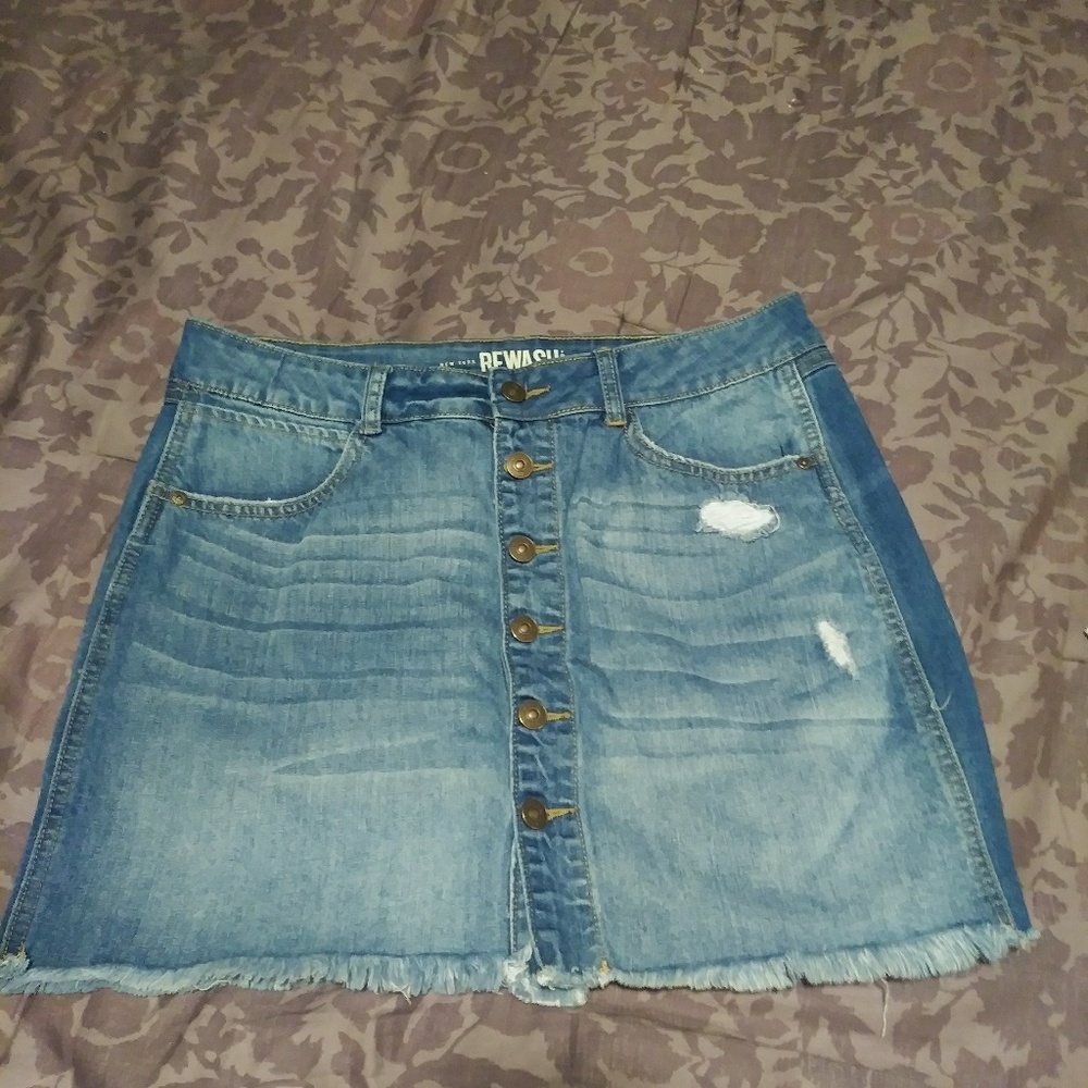 Rewash Brand Denim Skirt